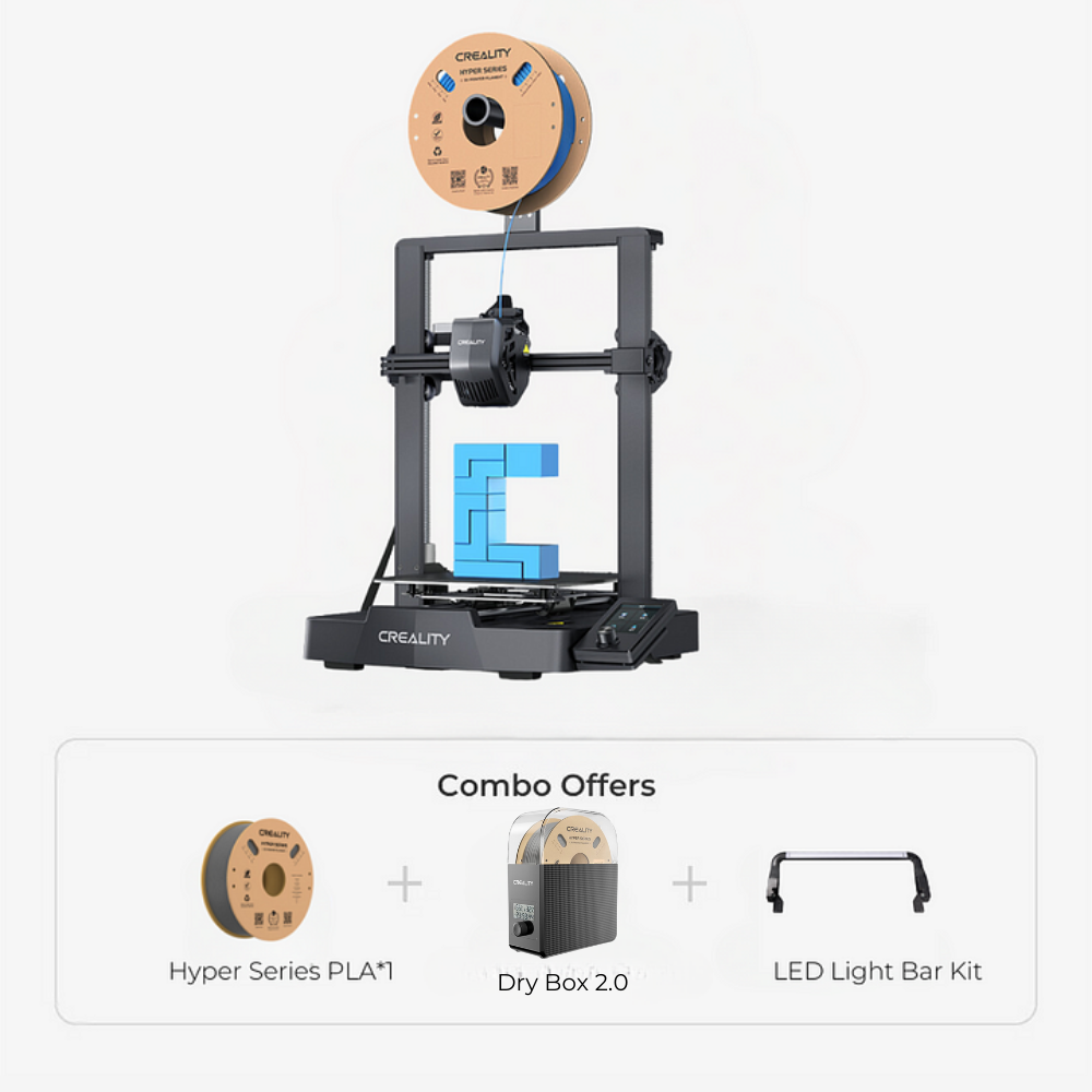 Ender 3 V3 SE+Hyper PLA*1+Dry Box 2.0+LED Light Bar Kit